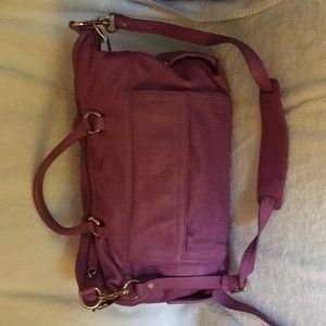 Lavender leather J.Crew satchel